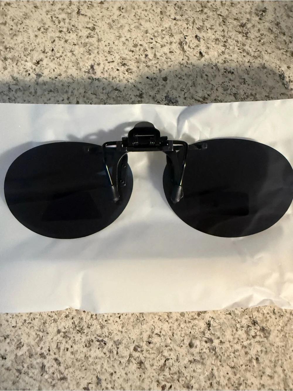 Polarized Clip-On Sunglasses - Black Lenses